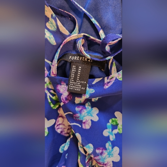 Turquoise and purple maxi dress from forever21, size medium - Picture 5 of 5